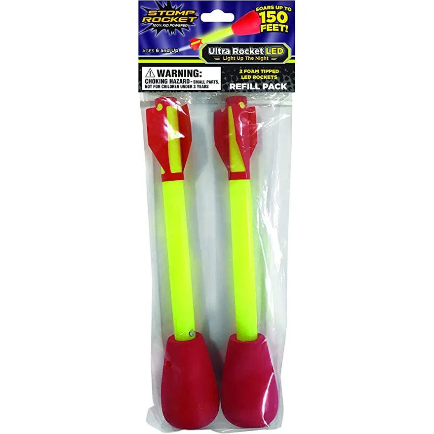 2 Pack Ultra LED Stomp Rocket Refill
