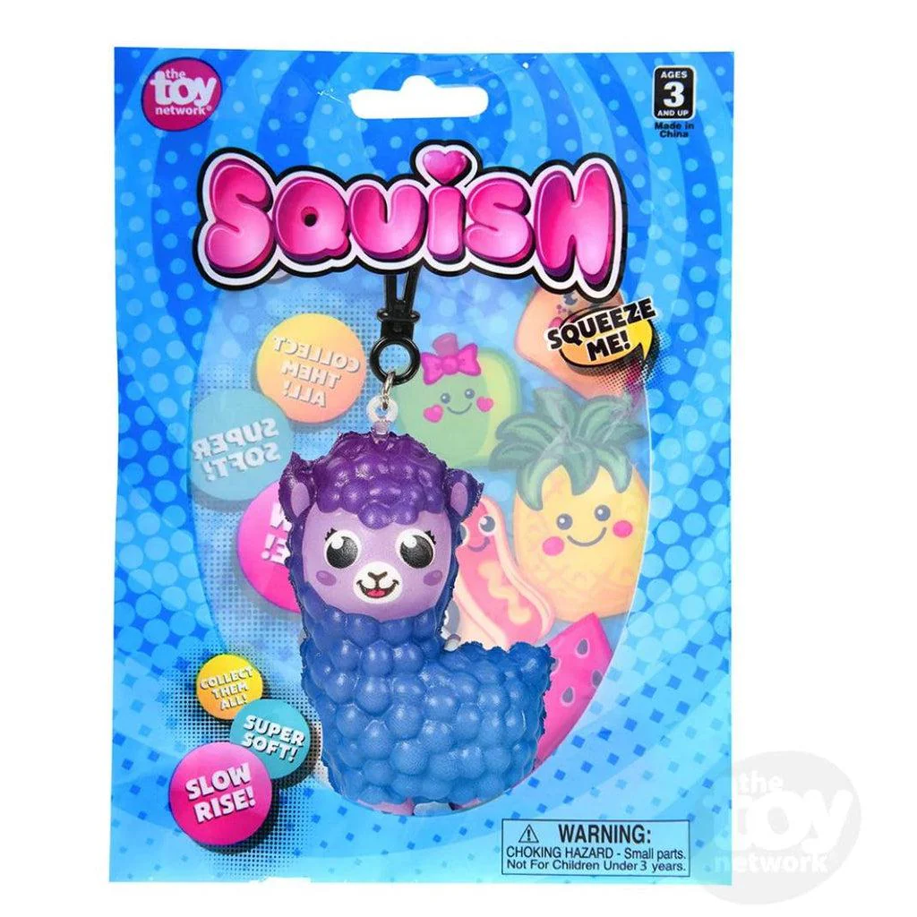 Squish Alpaca Backpack Clip