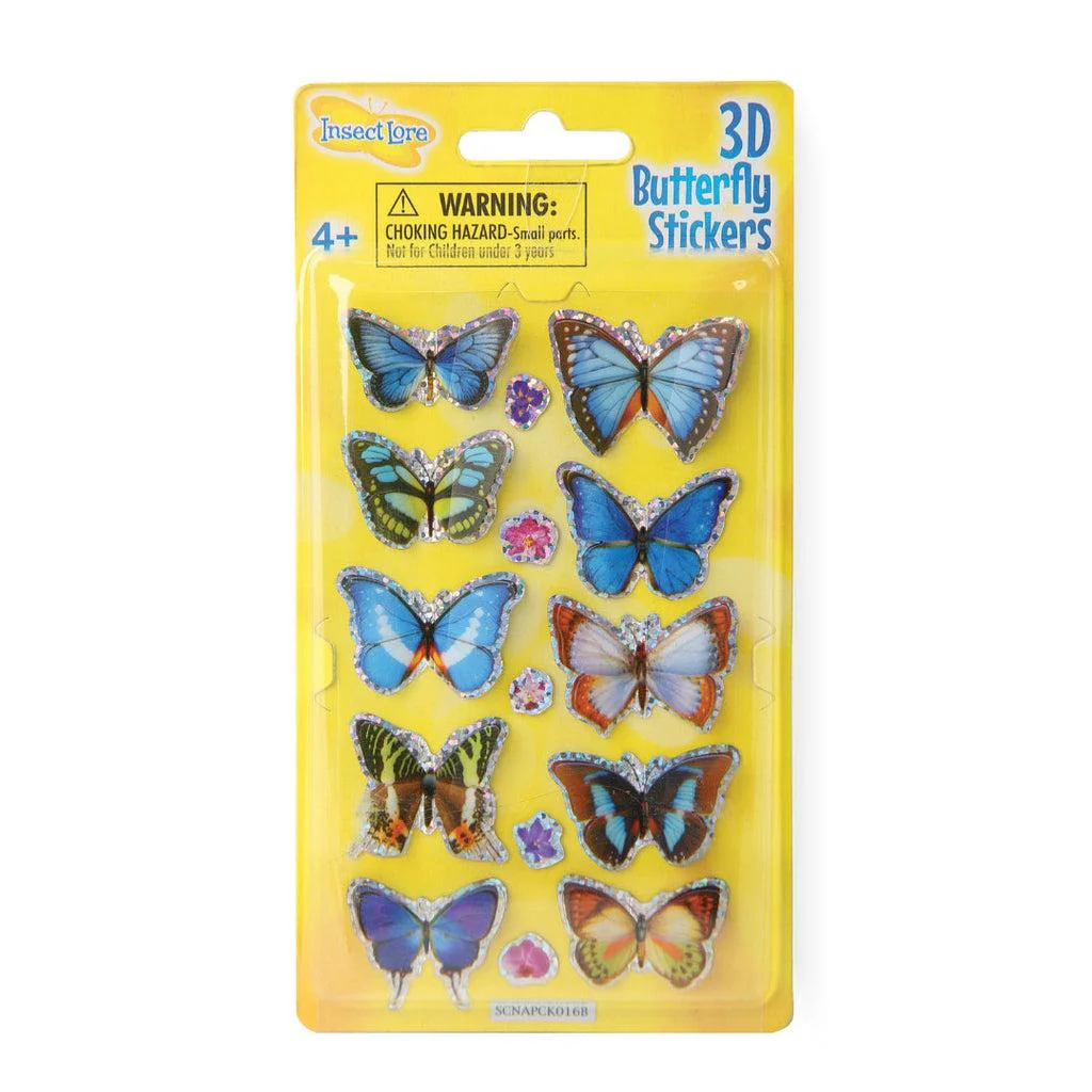3D Butterfly Stickers Assorted