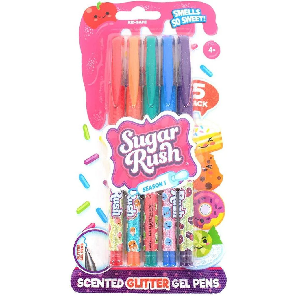 Sugar Rush Scented Gel Pens - 5 pack