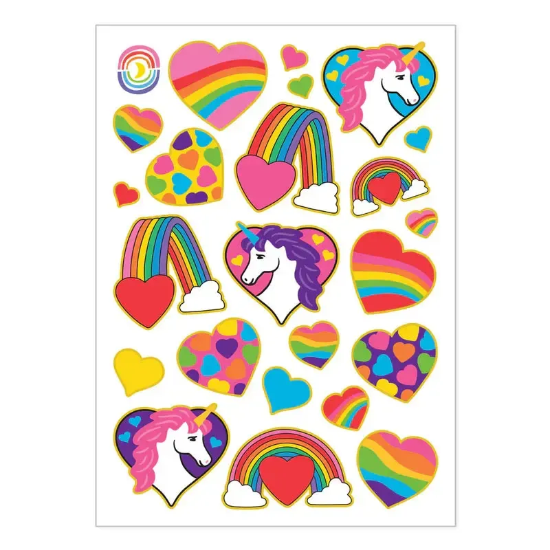 80s Hearts N Unicorns