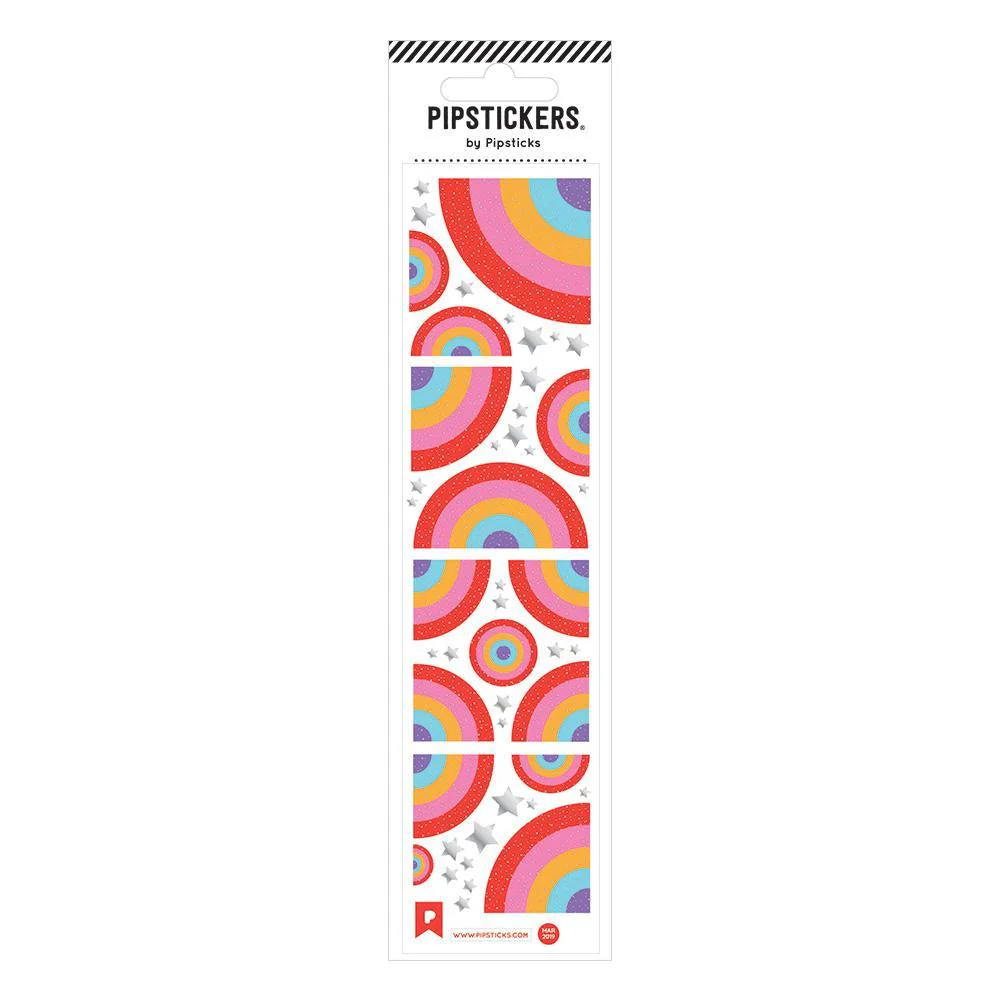 A Rainbow Of Many Shapes Stickers