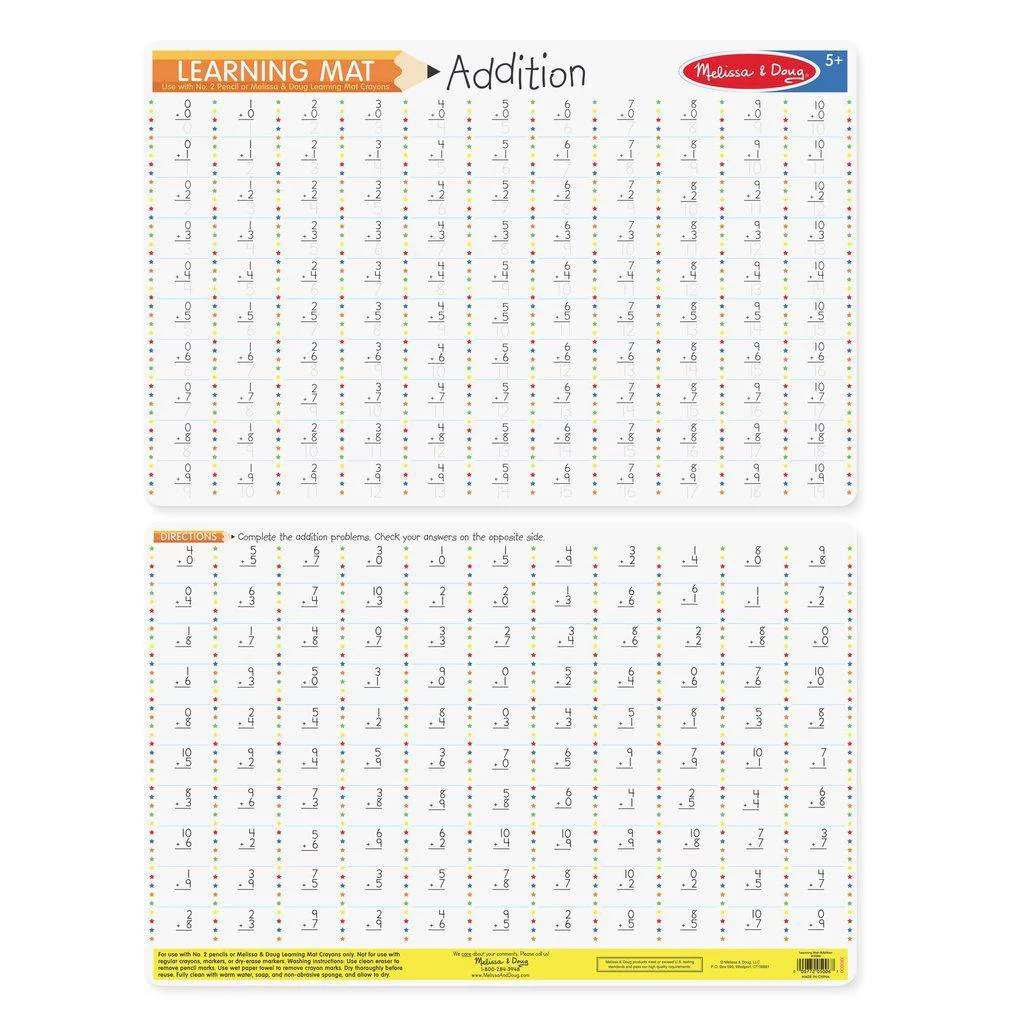 Addition Problems Write-a-mat