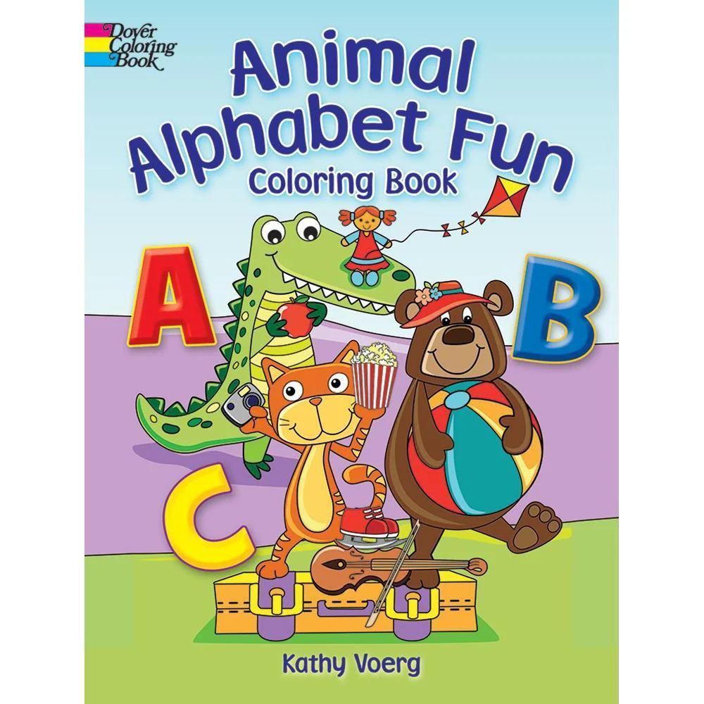 Animal Alphabet Fun Coloring Book