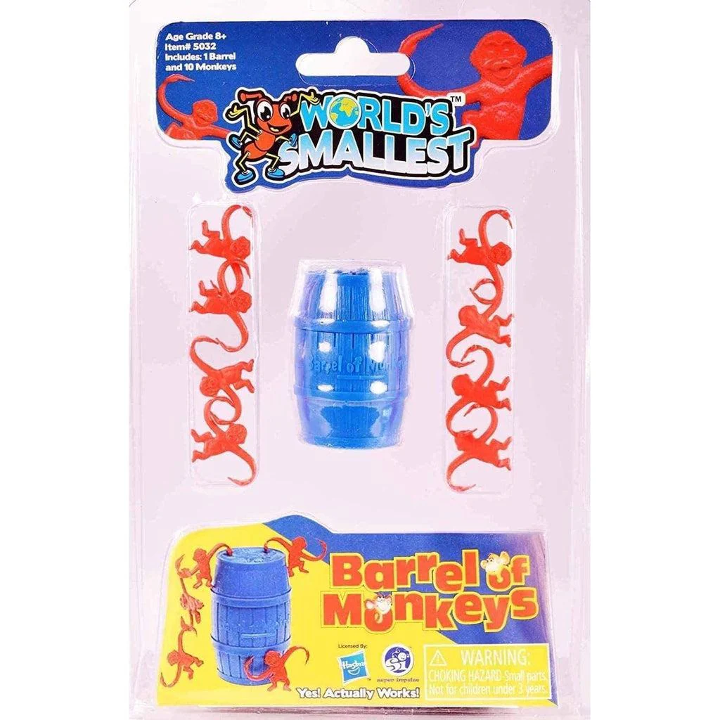 Barrel Of Monkey - World's Smallest