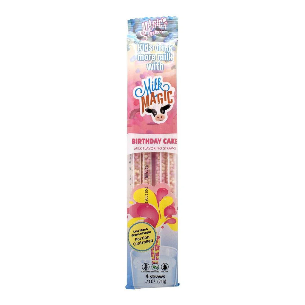 Birthday Cake Milk Straws