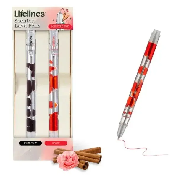 Black/Red 2pk Scented Lava Pen Set