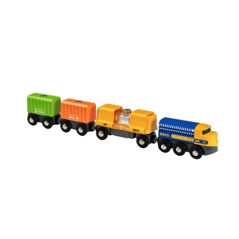 Three-Wagon Cargo Train