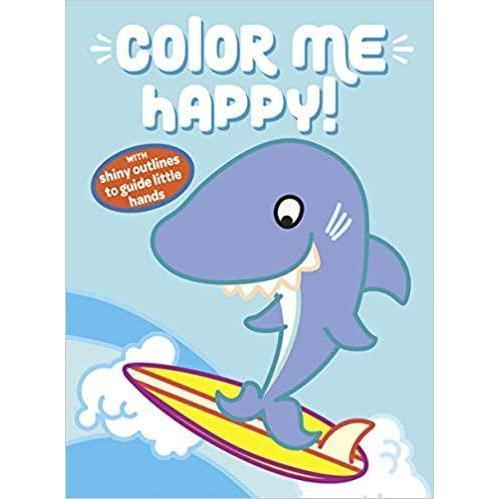 Color Me Happy! (Blue): With Shiny Outlines to Guide Little Hands