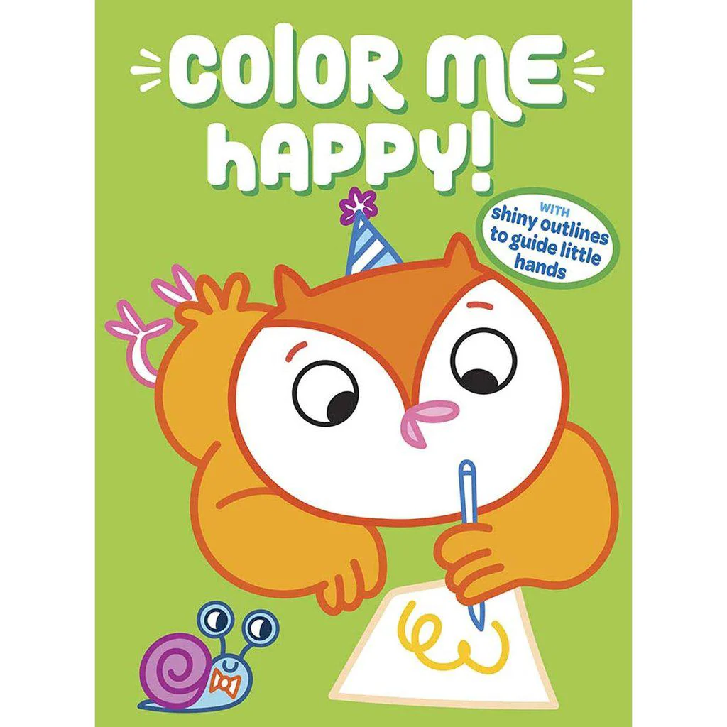 Color Me Happy! (Green): With Shiny Outlines to Guide Little Hands