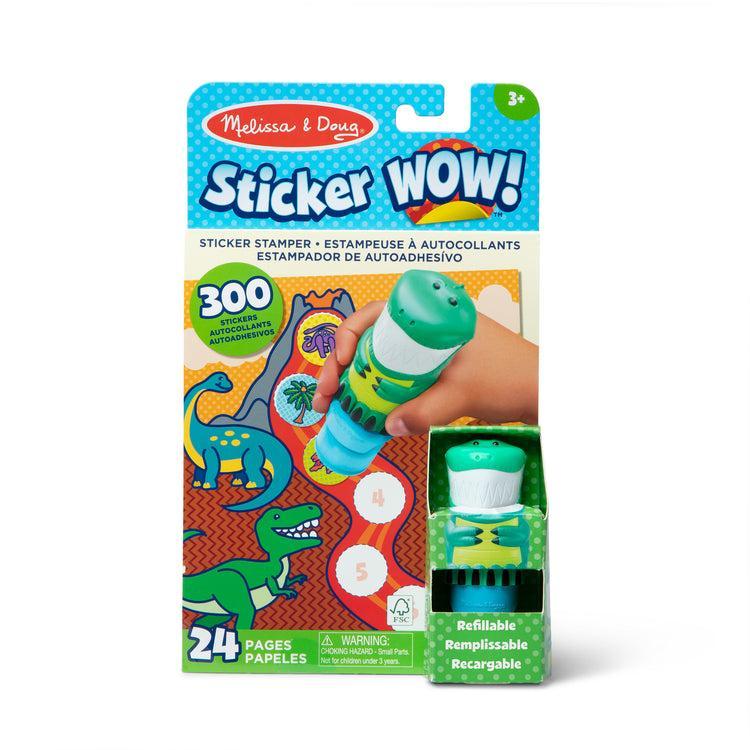 Dinosaur Activity Pad Sticker WOW