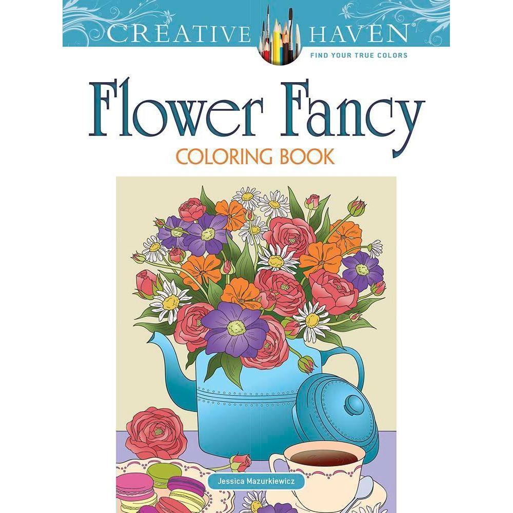 Dover Publications Creative Haven Flower Fancy Coloring Book