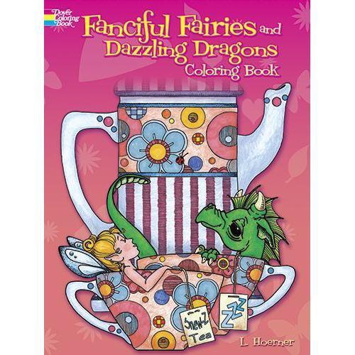 Fanciful Fairies and Dazzling Dragons Coloring Book