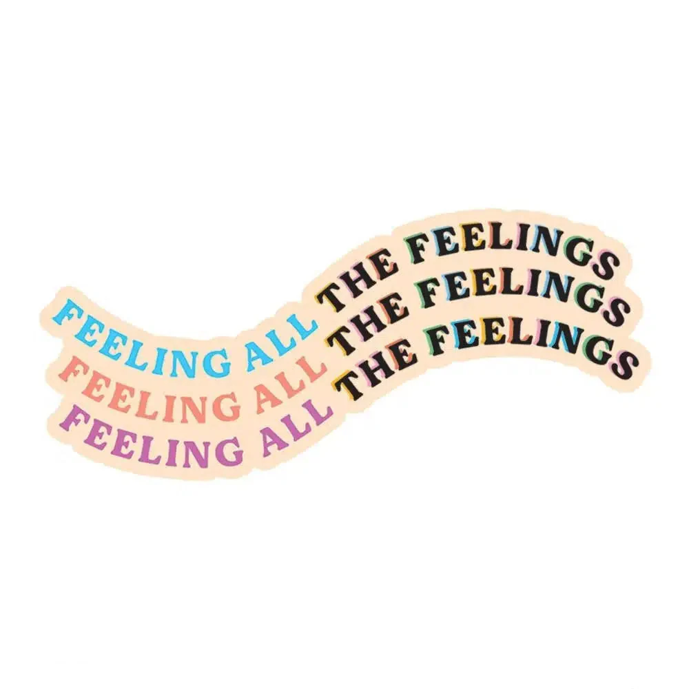 Feeling All The Feelings Vinyl Sticker