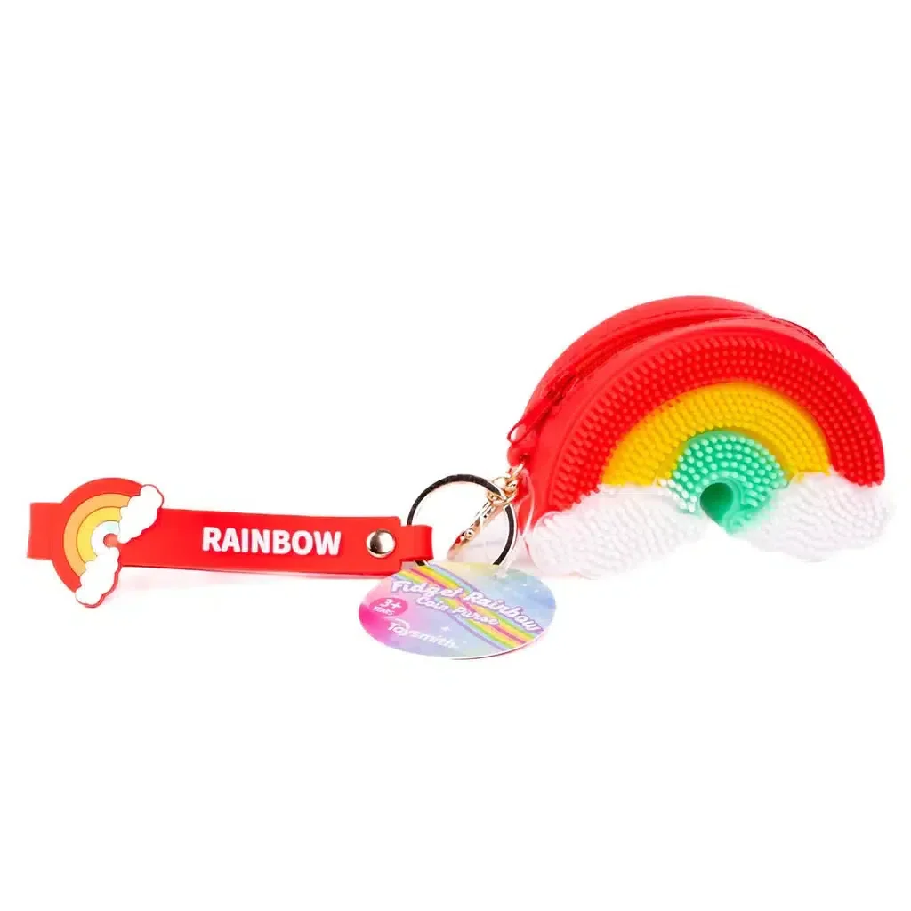 Fidget Rainbow Coin Purse Keychain