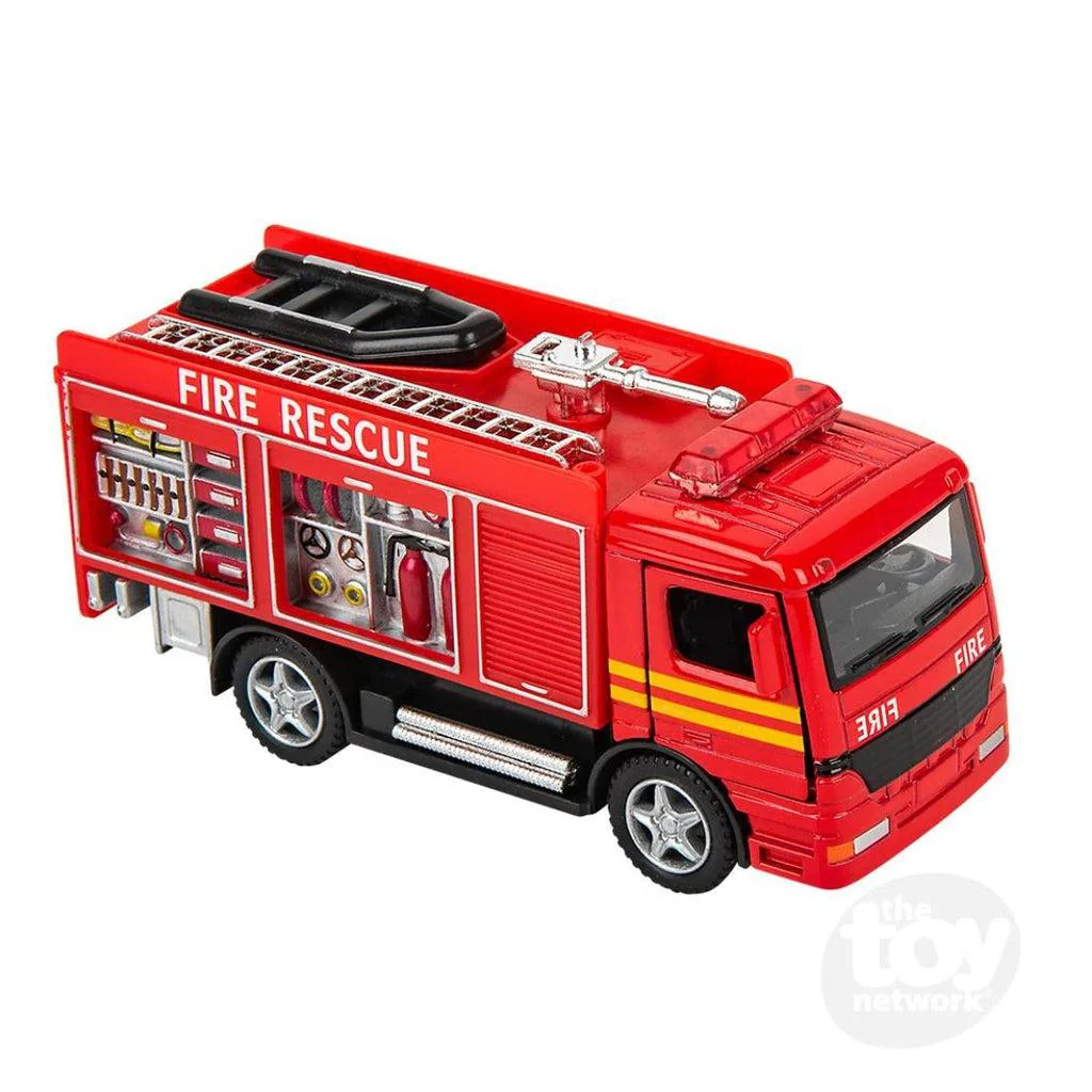 Pull Back Rescue Fire Engine