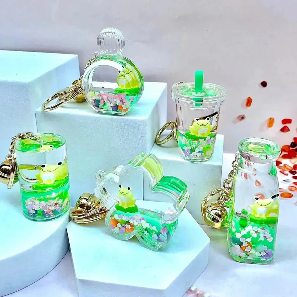 Frog Boba Floaty Key Charm
