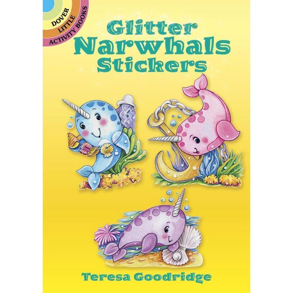Glitter Narwhals Stickers