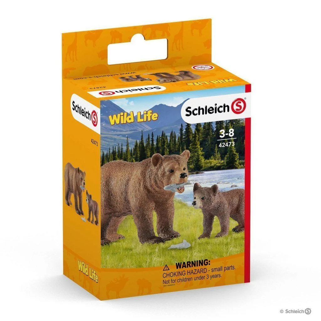 Grizzly Bear Mother with Cub