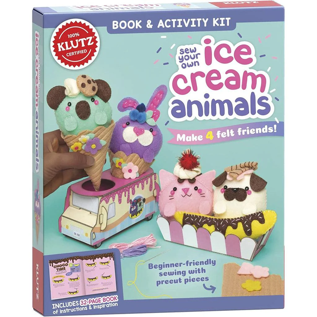 Sew Your Own Ice Cream Animals