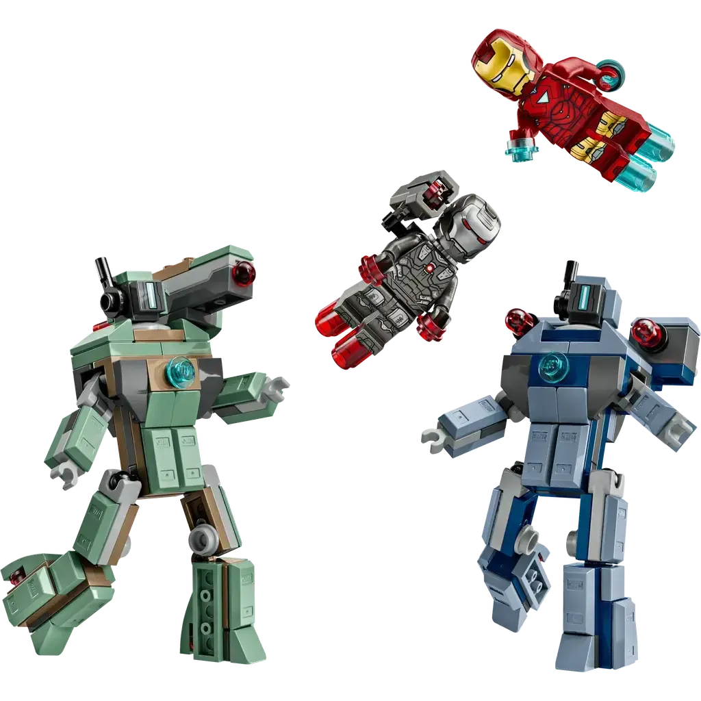 Iron Man and War Machine vs. Hammer Drones