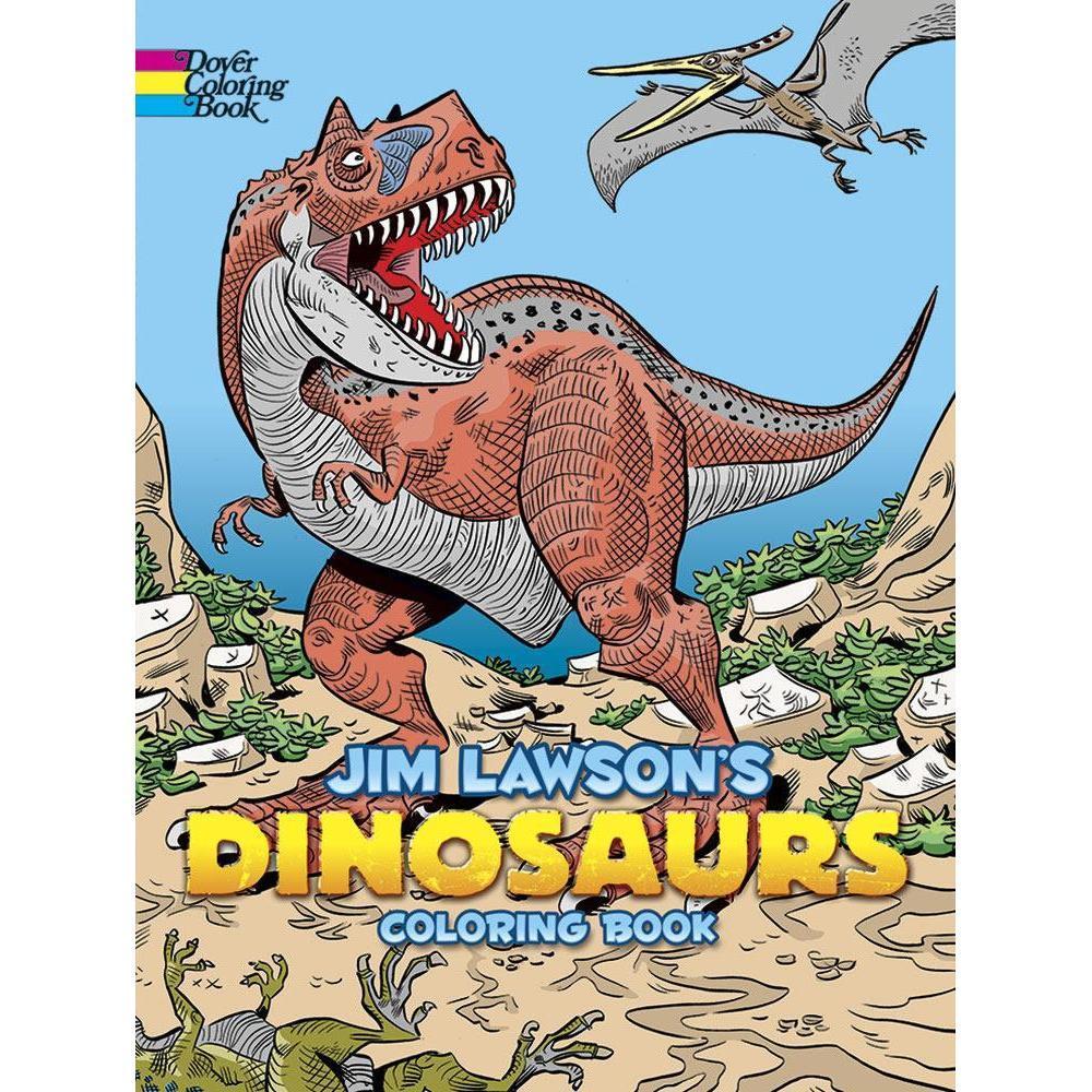 Jim Lawson's Dinosaurs Coloring Book