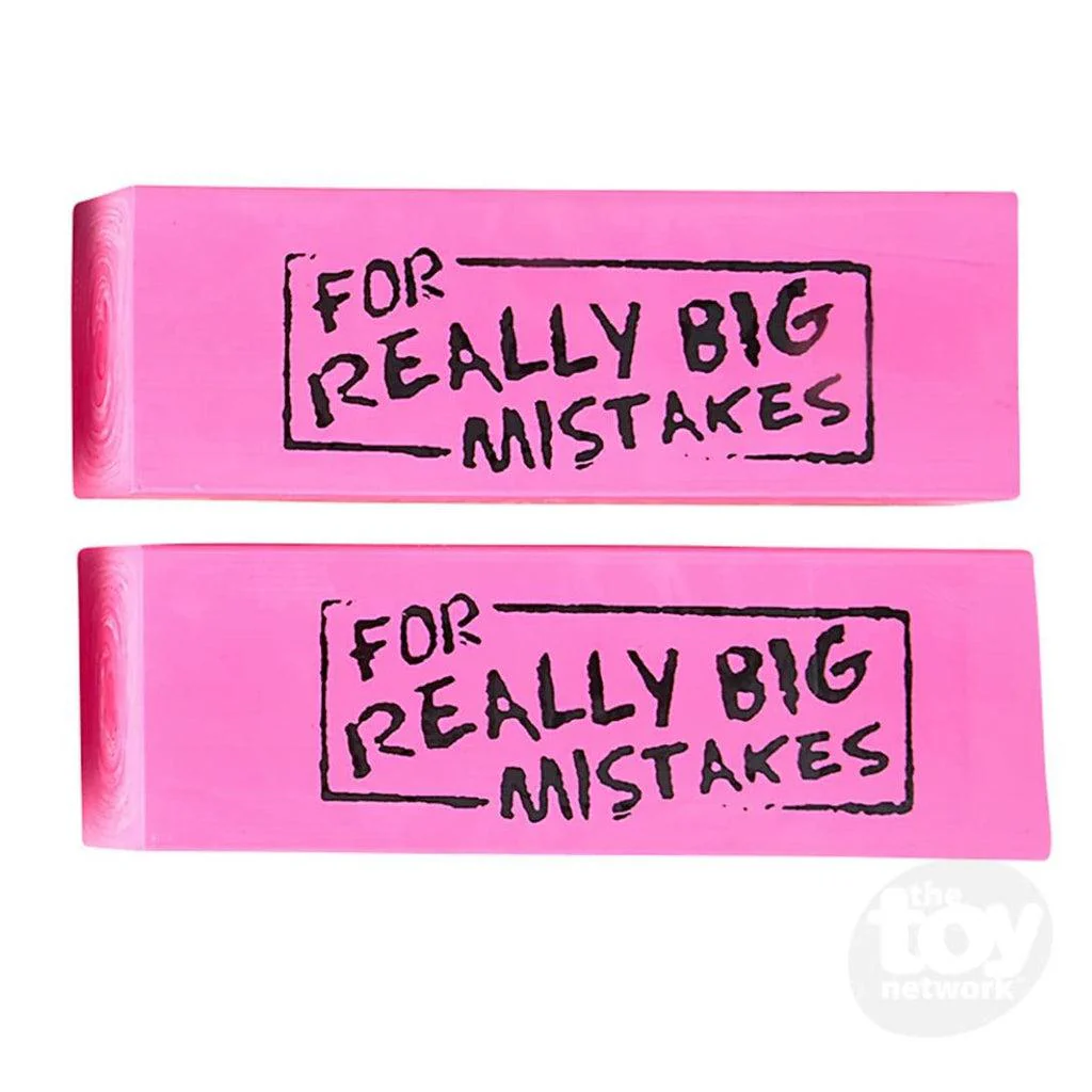 Jumbo Eraser for Big Mistakes