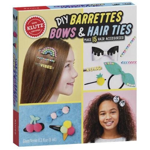 KLUTZ DIY Barrettes, Bows & Hair Ties