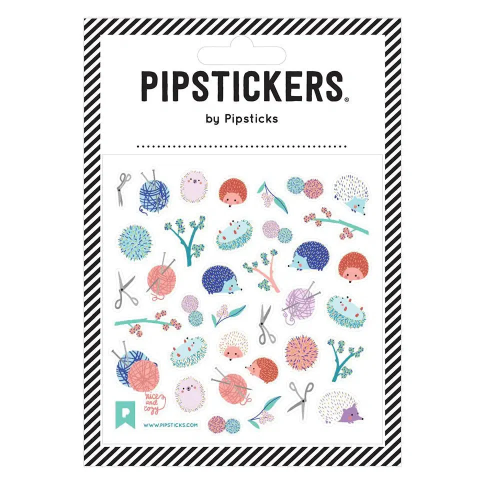 Knittin' Hedgies Stickers