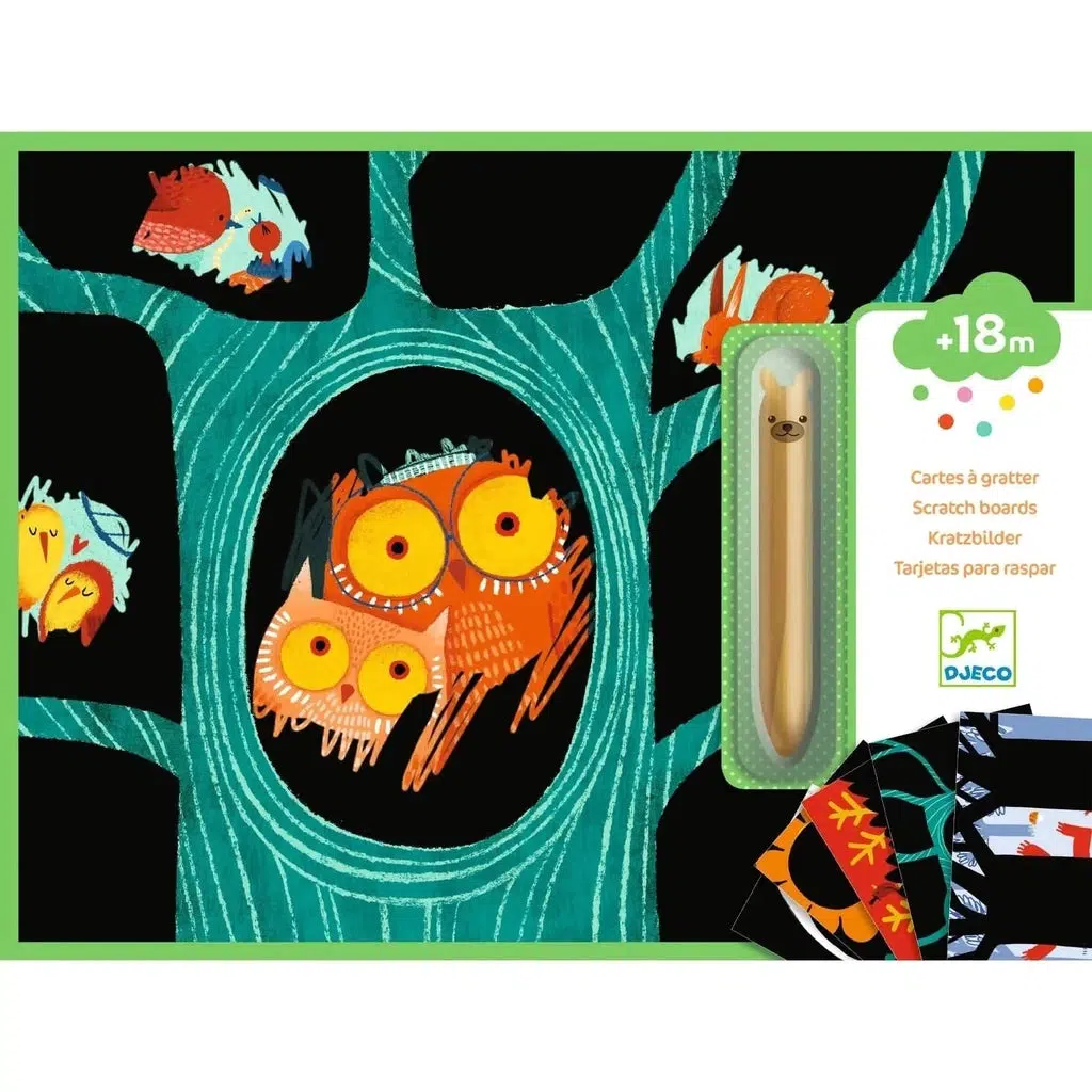 Learning about Animals Scratch Cards