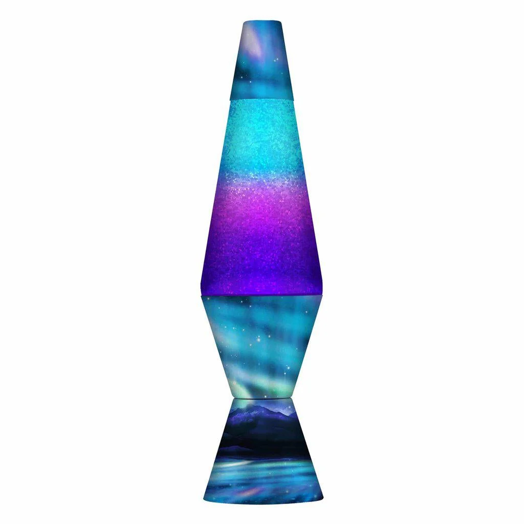 Northern Lights Glitter Lamp 14.5"