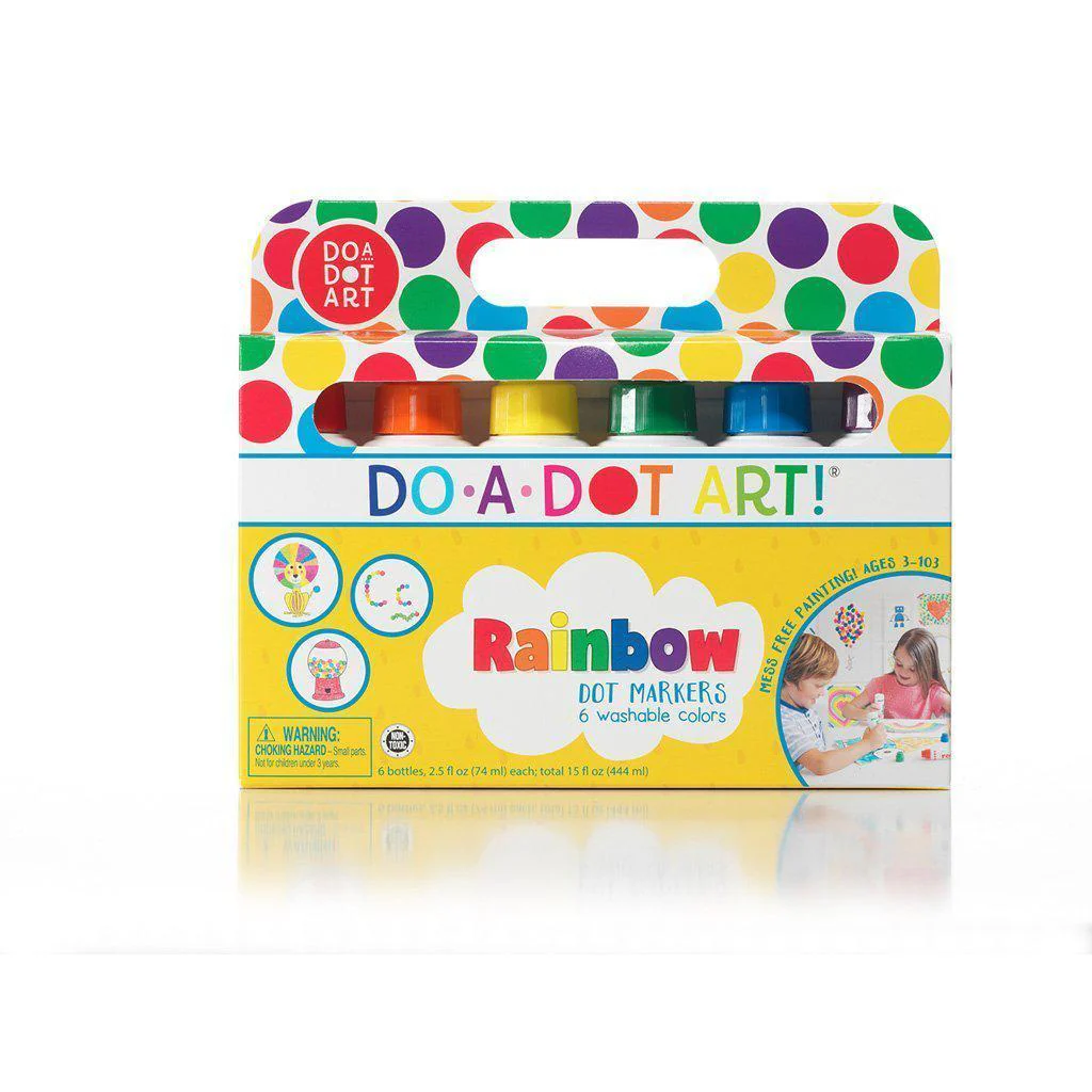 Rainbow 6 Pack Dot Markers