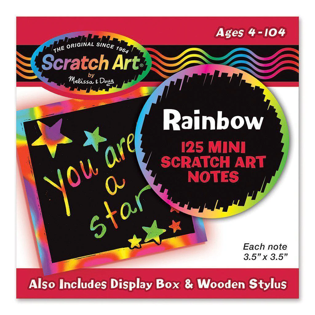 Rainbow Mini Scratch Art Notes (Box of 125)