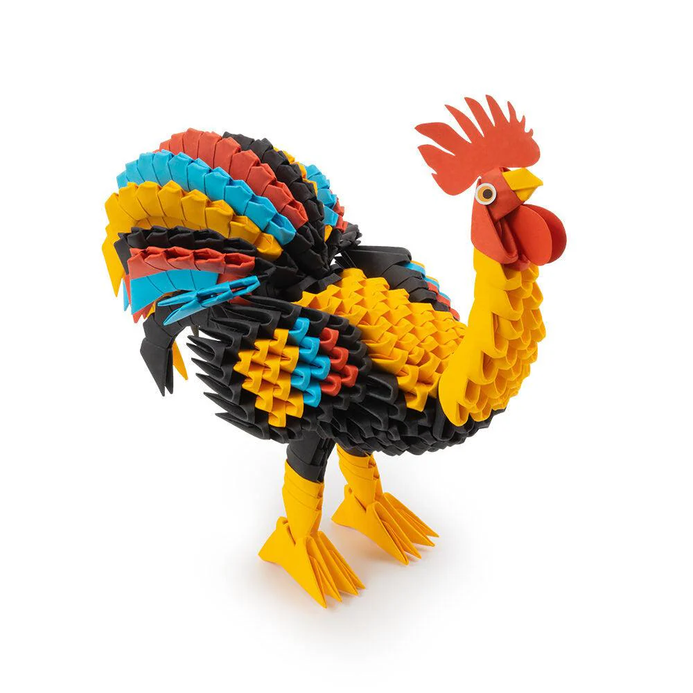 Rooster 3D Origami