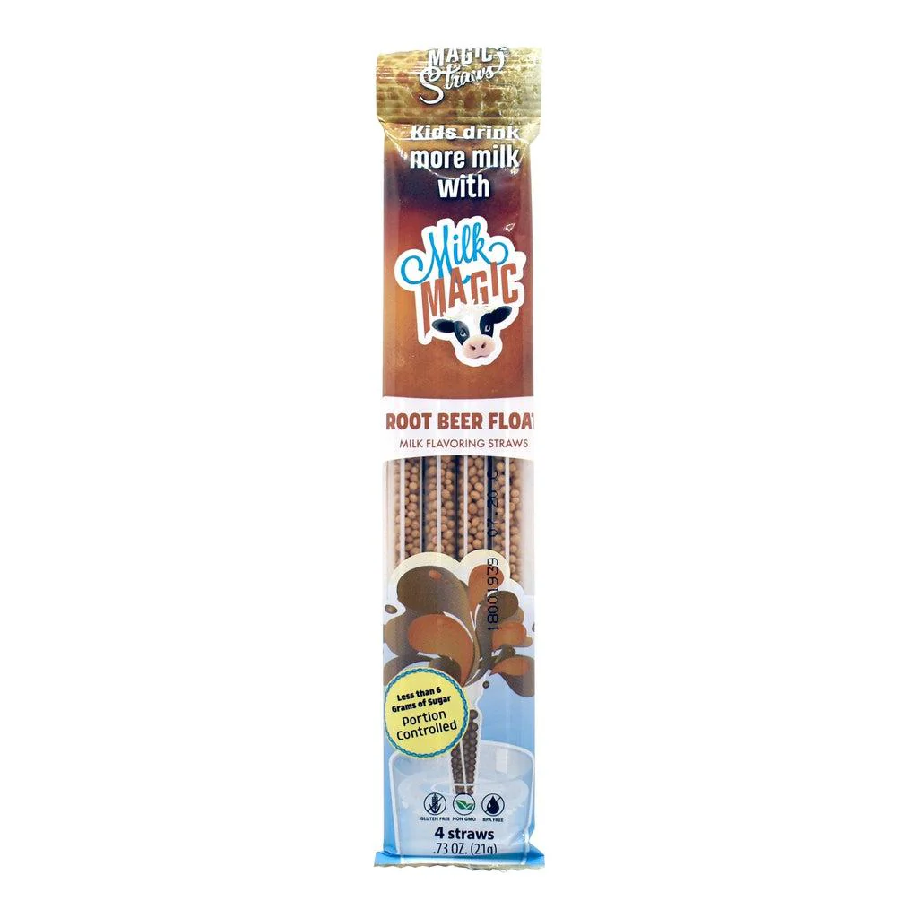 Root Beer Float Milk Straws
