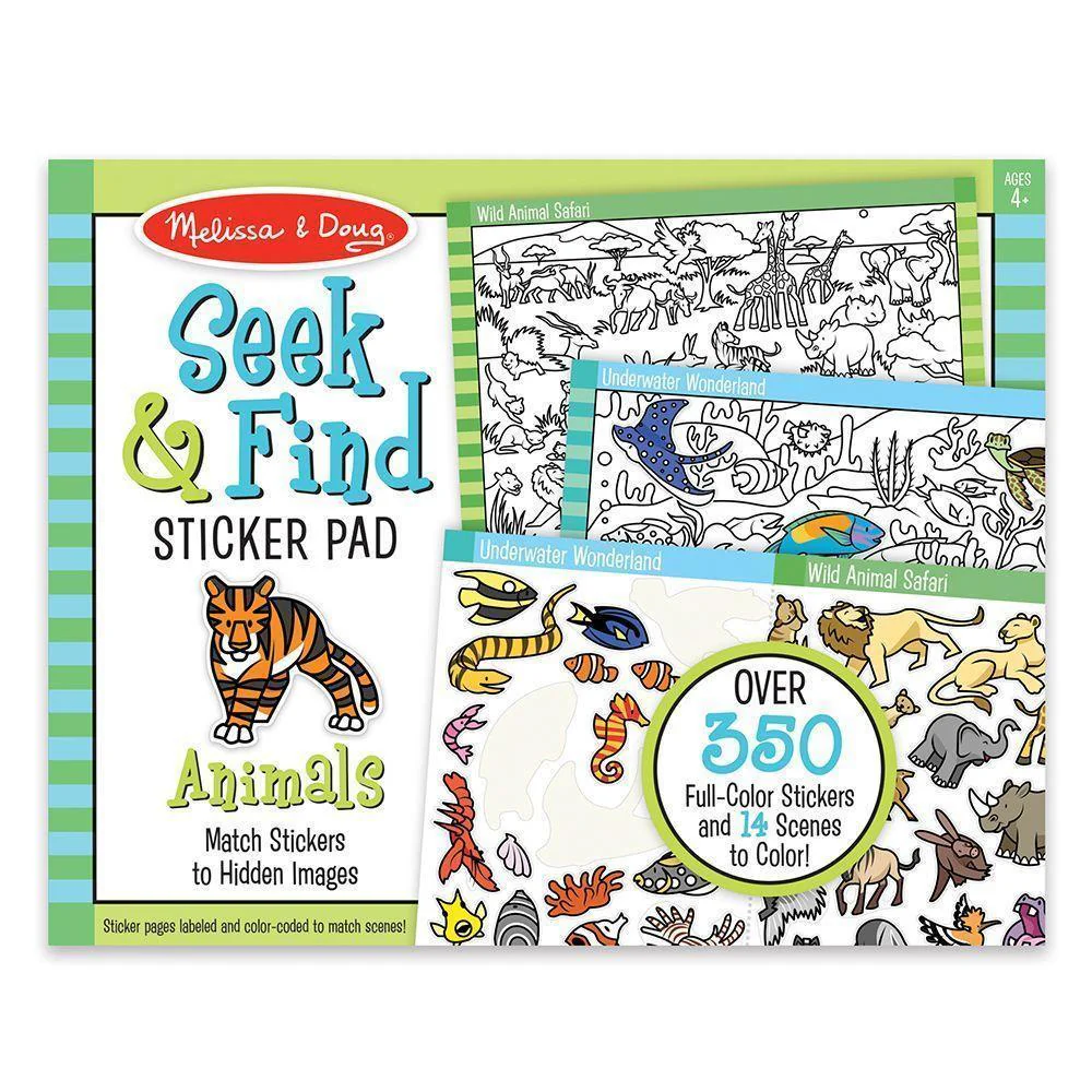Seek & Find Sticker Pad- Animal