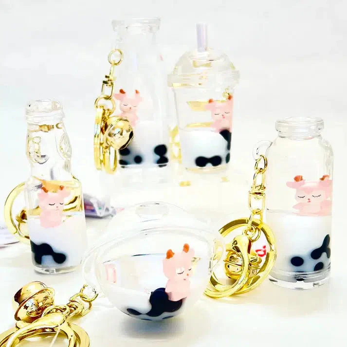 Snow Deer Floaty Keyring