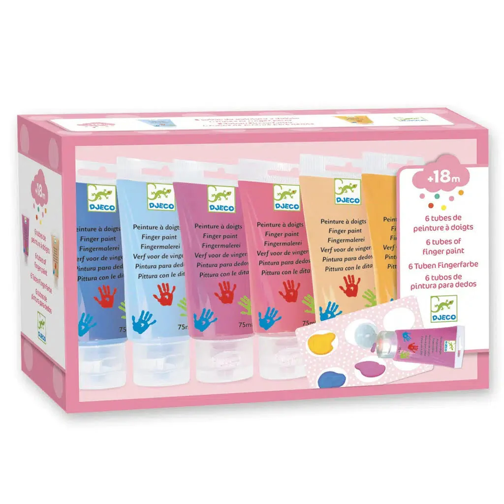 6 Finger Paint Tubes