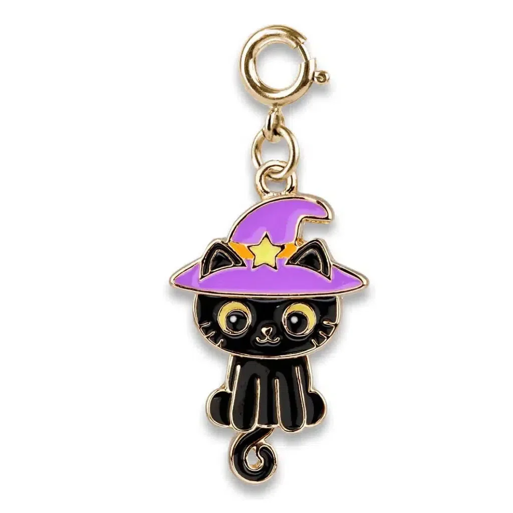 Swivel Black Cat Charm