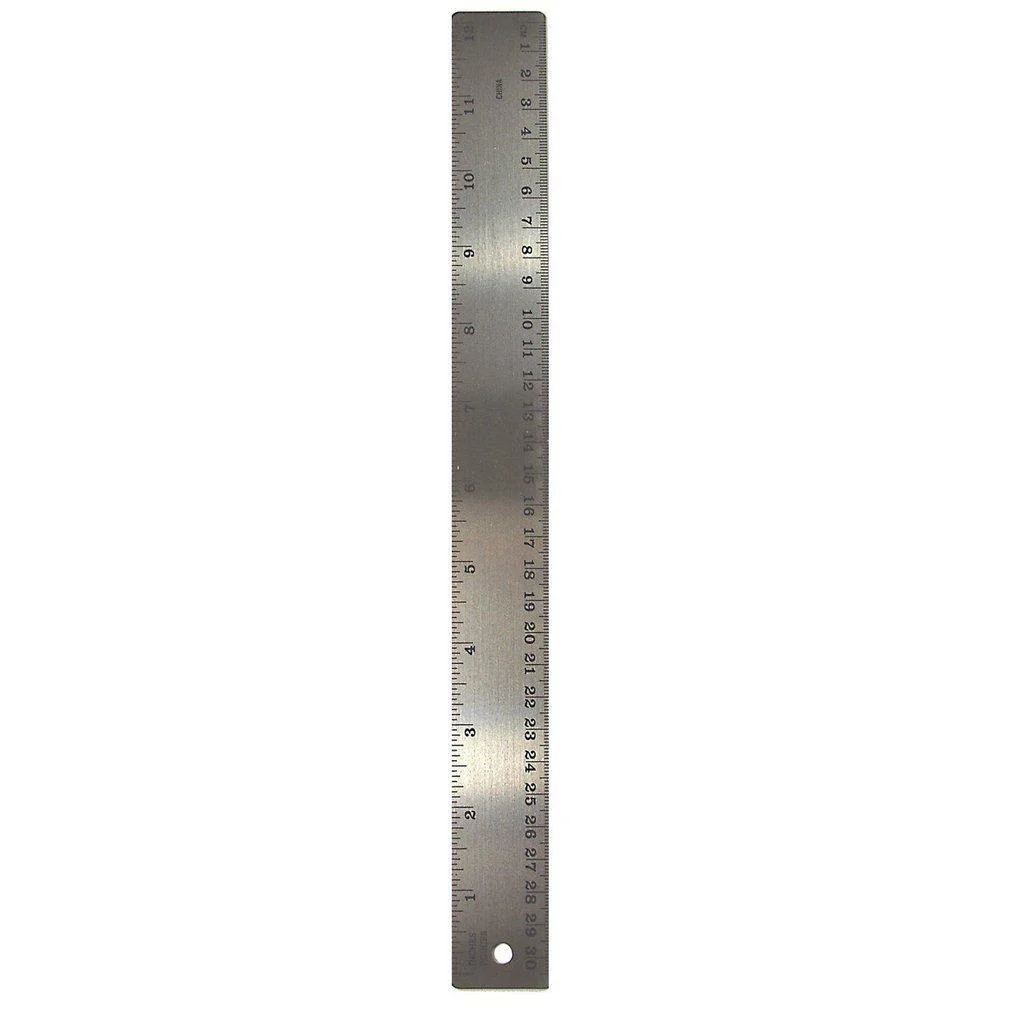 The Classics Stainless Steel Ruler with Cork Backing