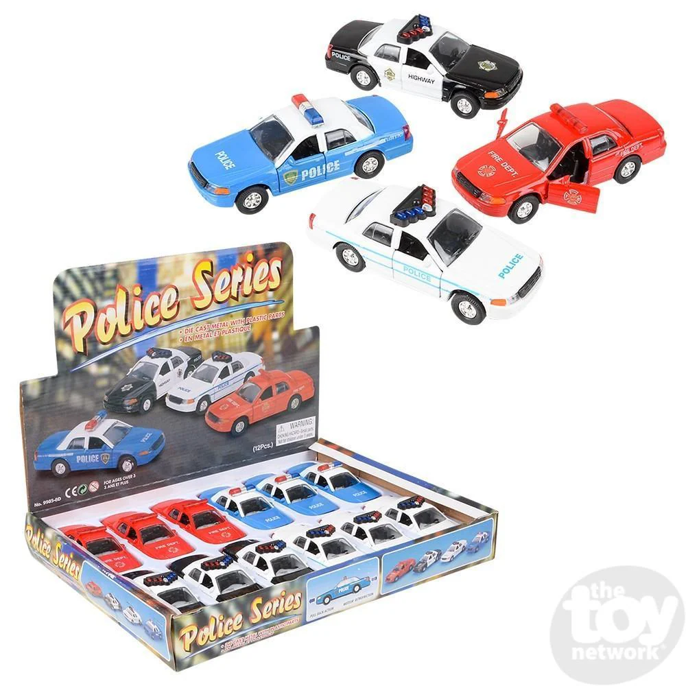 Pull Back Patrol Cars