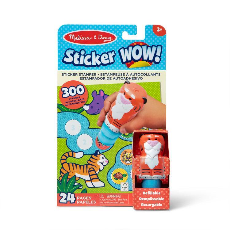 Tiger Activity Pad Sticker WOW