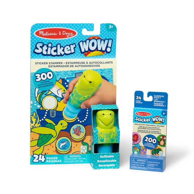 Turtle Activity Pad Sticker WOW