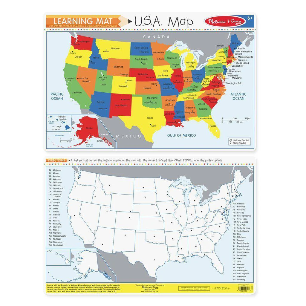 U.S.A. Map