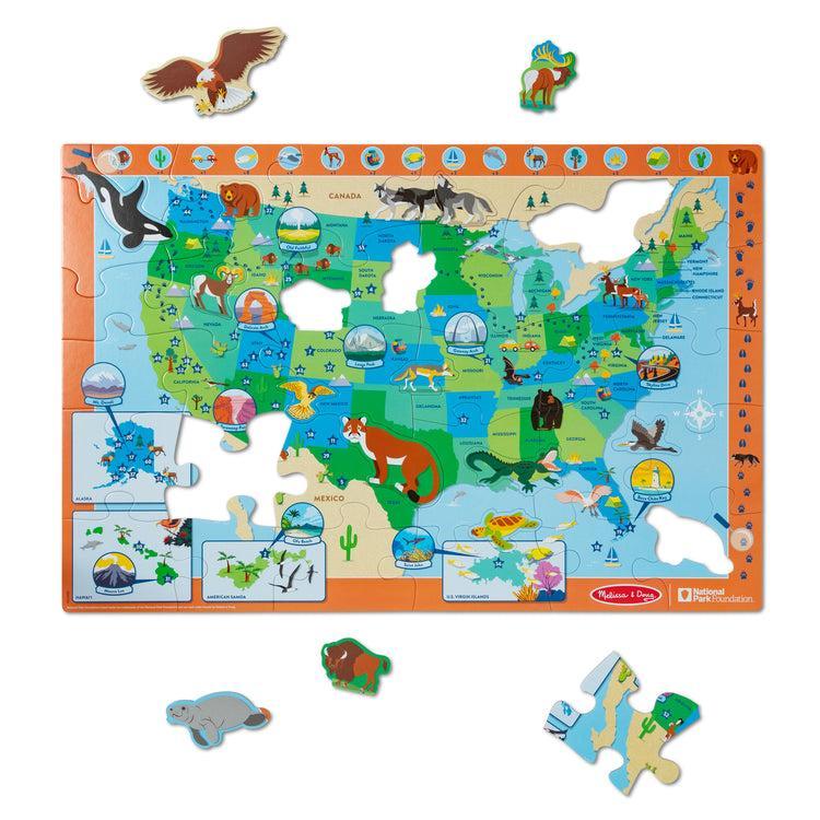 U.S.A. Park Map National Parks Floor Puzzle