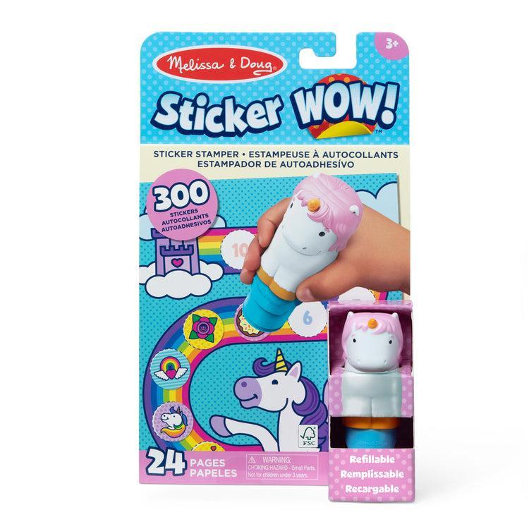 Unicorn Activity Pad Sticker WOW