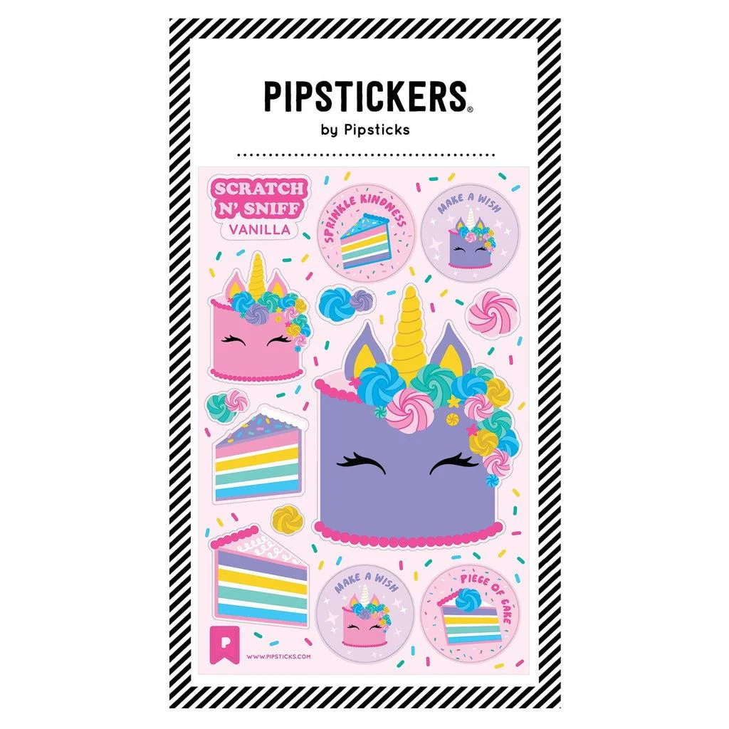 Unicorn Cake Scratch 'n Sniff Stickers