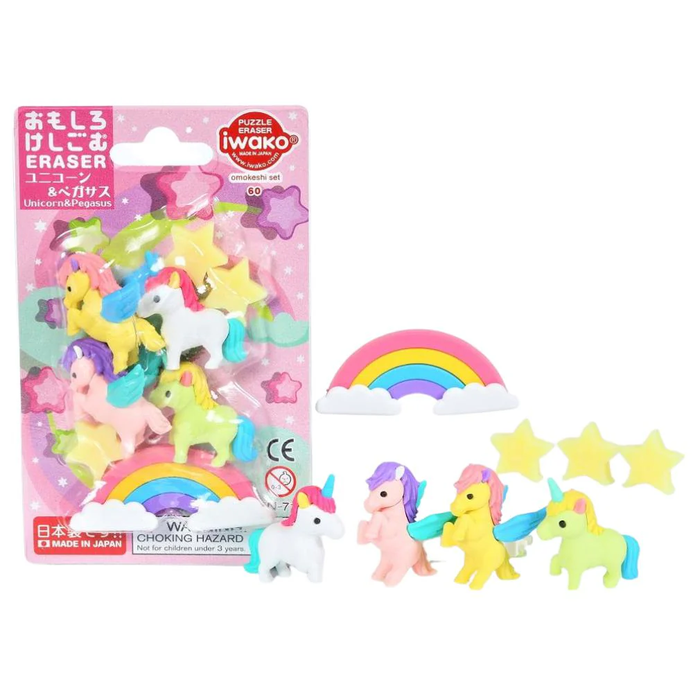 Unicorn & Pegasus Erasers Gachpon