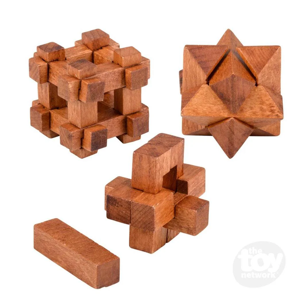 Wooden Brain Teaser Assorted